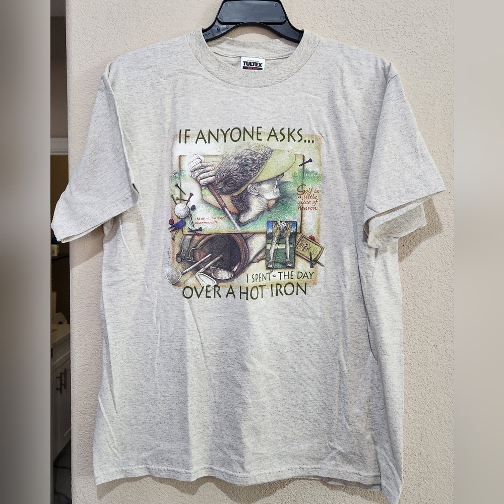 Tultex Light Gray Graphic Men's T-Shirt